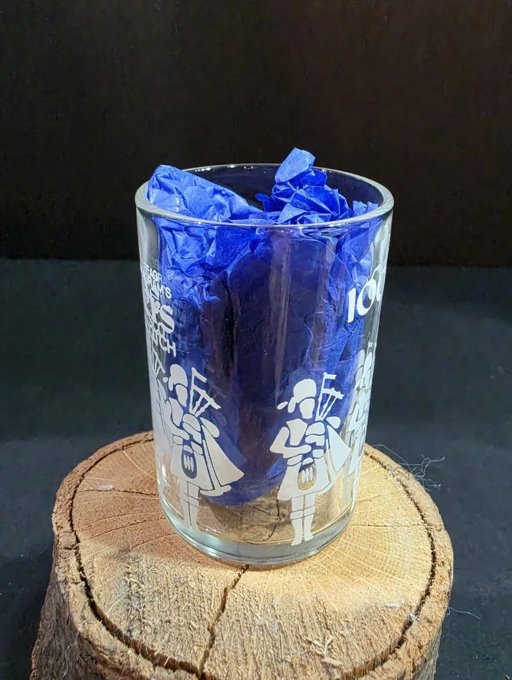 Vintage Seagram's 100 Pipers Scotch Shot Glass